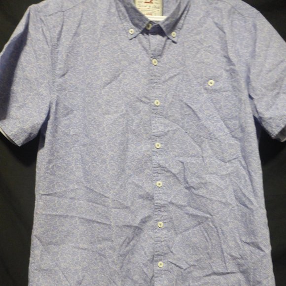 THREAD & CLOTH, large, button down short sleeve shirt with pocket, GUC - Picture 7 of 13